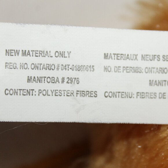 Greenbrier Security Blanket Gold White Plaid With Attached Plush Bear - Picture 6 of 6